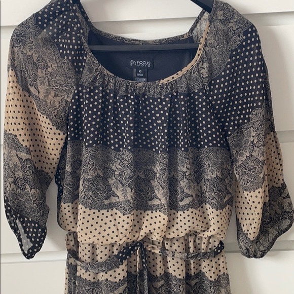 Enfocus Studio Dress 👗 with belt size 10 - Picture 4 of 12